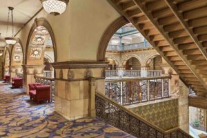 MFI - denak-staircase-7209-hor-clsc - The Brown Palace Hotel and Spa staircase of one of the best luxury hotels in Denver